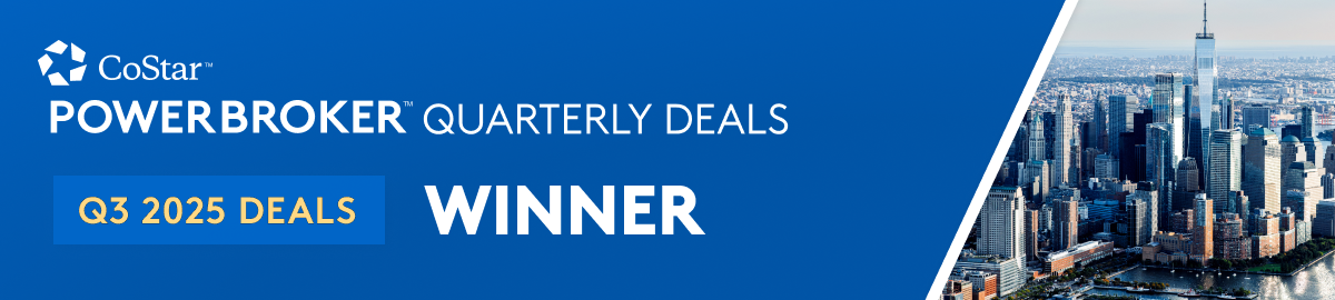 CoStar Power Broker Quarterly Deals Winner — Q3 2025